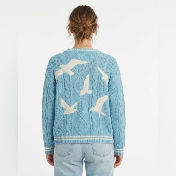 Taylor Swift 1989 Women’s Light Blue Cardigan Size XS / SM - Picture 2 of 11